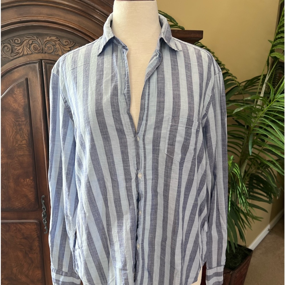 Frank & Eileen wide stripped Button Down - Pre-owned